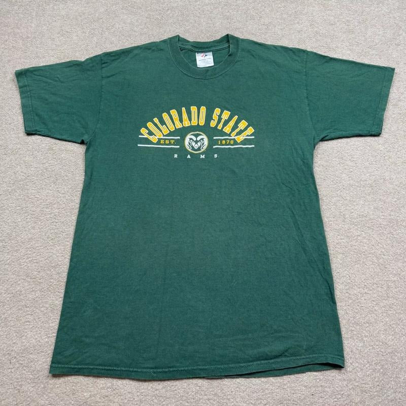 Vintage Colorado State Rams T Shirt Mens Green NCAA, Unisex T-shirt Sweatshirt Hoodie | HypeDripTees.com