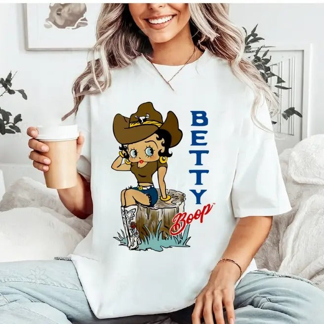 Vintage Cowboys Betty Boop Shirt, Betty Boop Tee Shirt, Betty Boop Fan Shirt, Cowboys Tee Shirt, Gift For Fan Hoodie,...