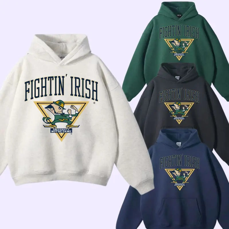 Vintage Crable Sportswear Tag Notre Dame Spellout Printed BigLogo Sweatshirt Crewneck Sweater University Pullover Colour...