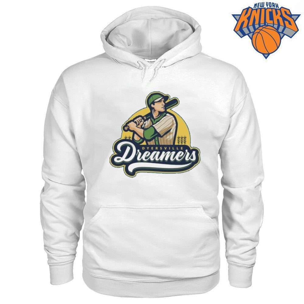 Vintage Dyersville Dreamers Baseball Player Sun Graphic Shirt
