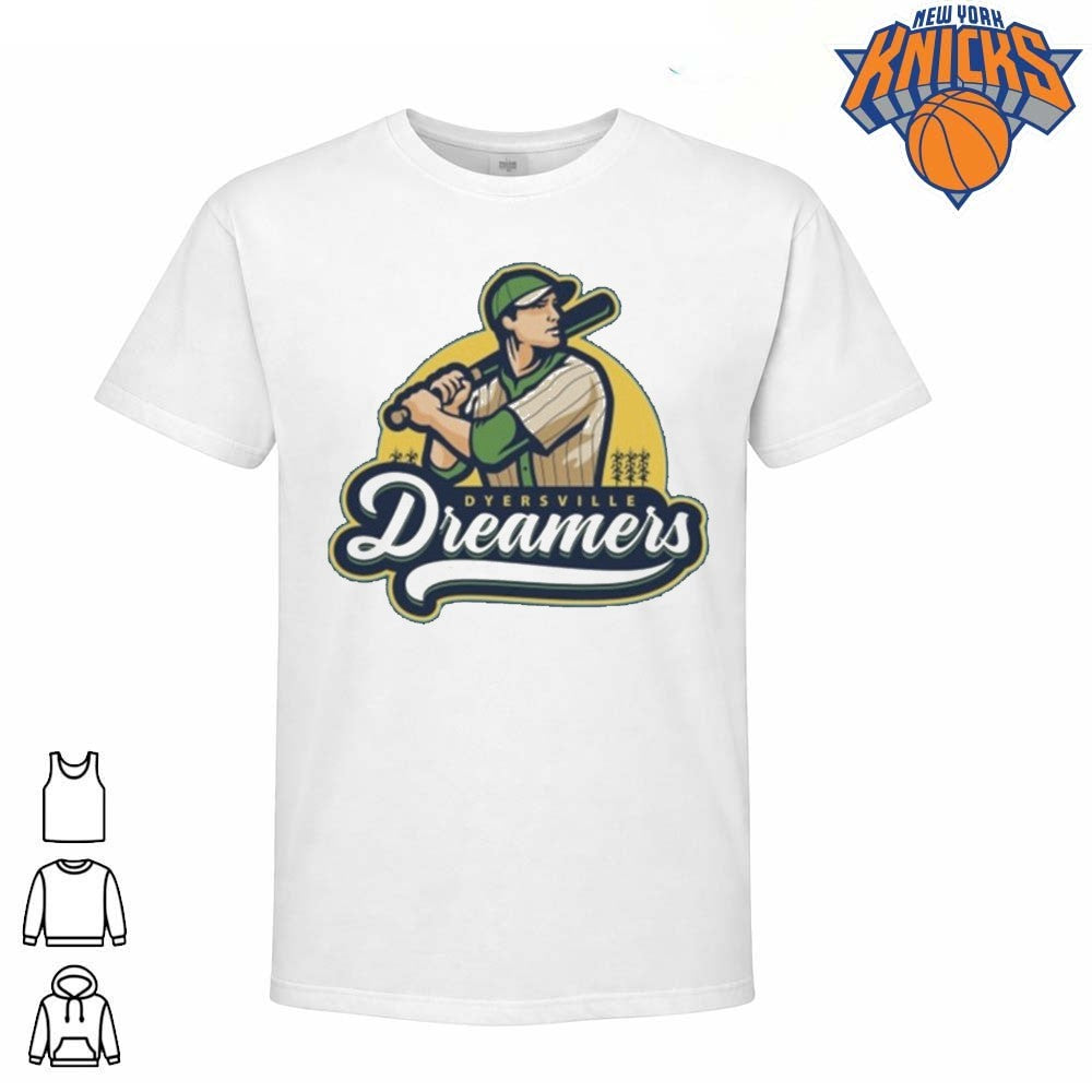 Vintage Dyersville Dreamers Baseball Player Sun Graphic Shirt