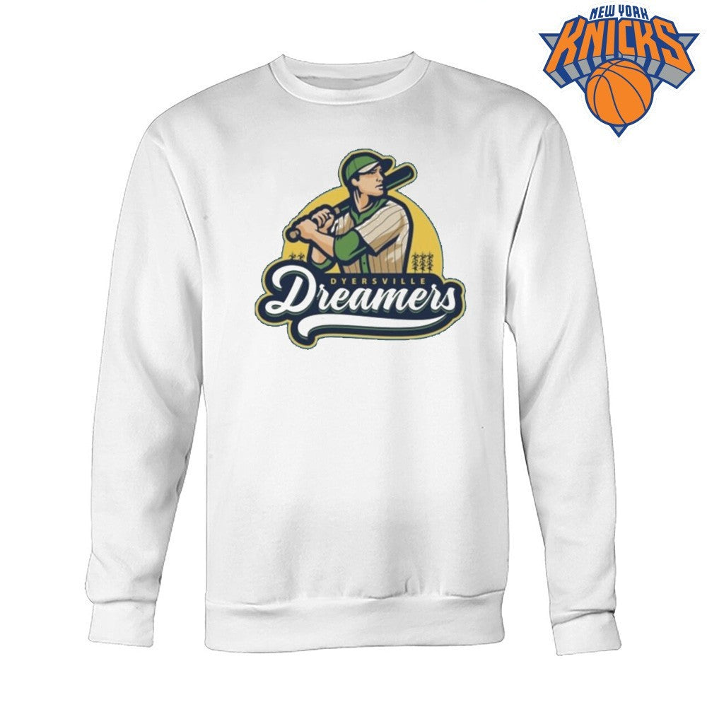 Vintage Dyersville Dreamers Baseball Player Sun Graphic Shirt