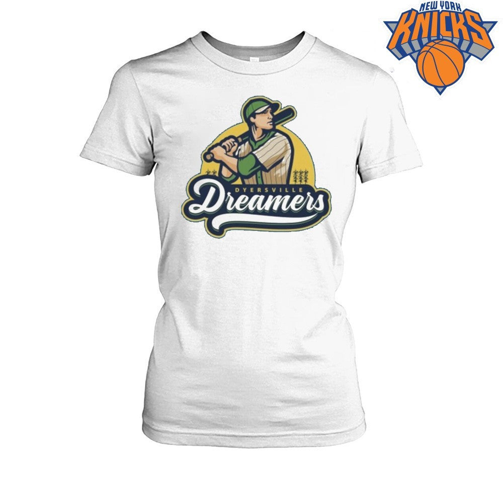 Vintage Dyersville Dreamers Baseball Player Sun Graphic Shirt