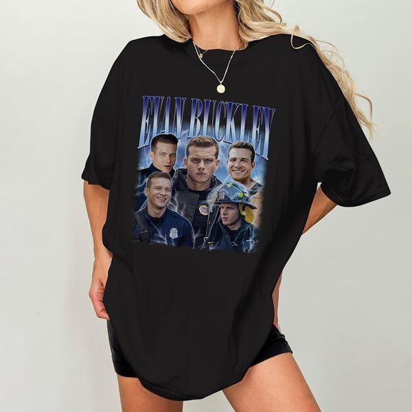 Vintage Evan Buckley | Evan Buckley Homage Shirt | 9-1-1 Movie Shirt Hoodie, Sweatshirt | HypeDripTees.com
