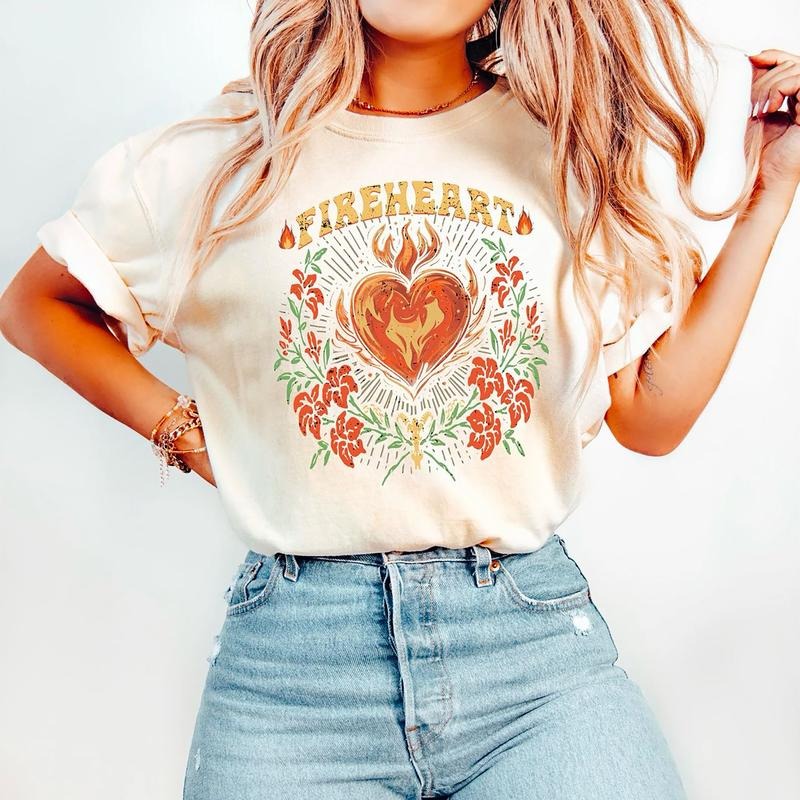 Vintage Fire-Heart Shirt, To Whatever End T-shirt, SJM Quotes Sweatshirt, Throne of Glass Shirt, SJM Merch, You Do Not...