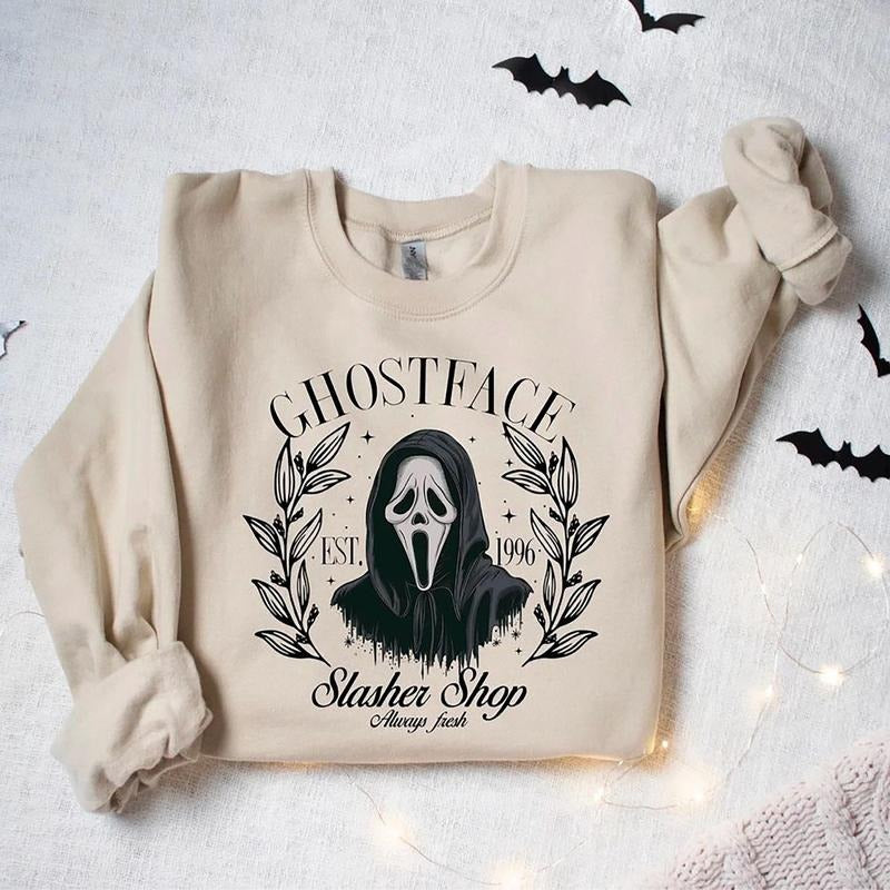 Vintage Ghostface Sweatshirt, Retro Halloween Shirt, Halloween Movie Sweatshirt, Vintage Scary Movie Shirt, Halloween...