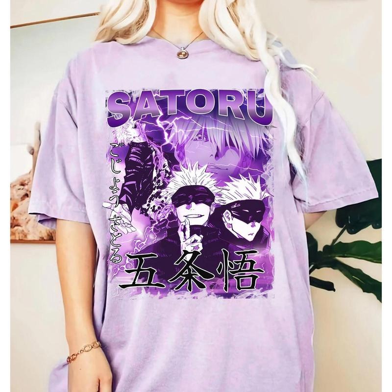 Vintage Gojo Satoru Shirt, T-Shirt, Gojo Shirt, Satoru Shirt, Anime Shirt, Manga Shirt Hoodie, Sweatshirt | HypeDripTees.com