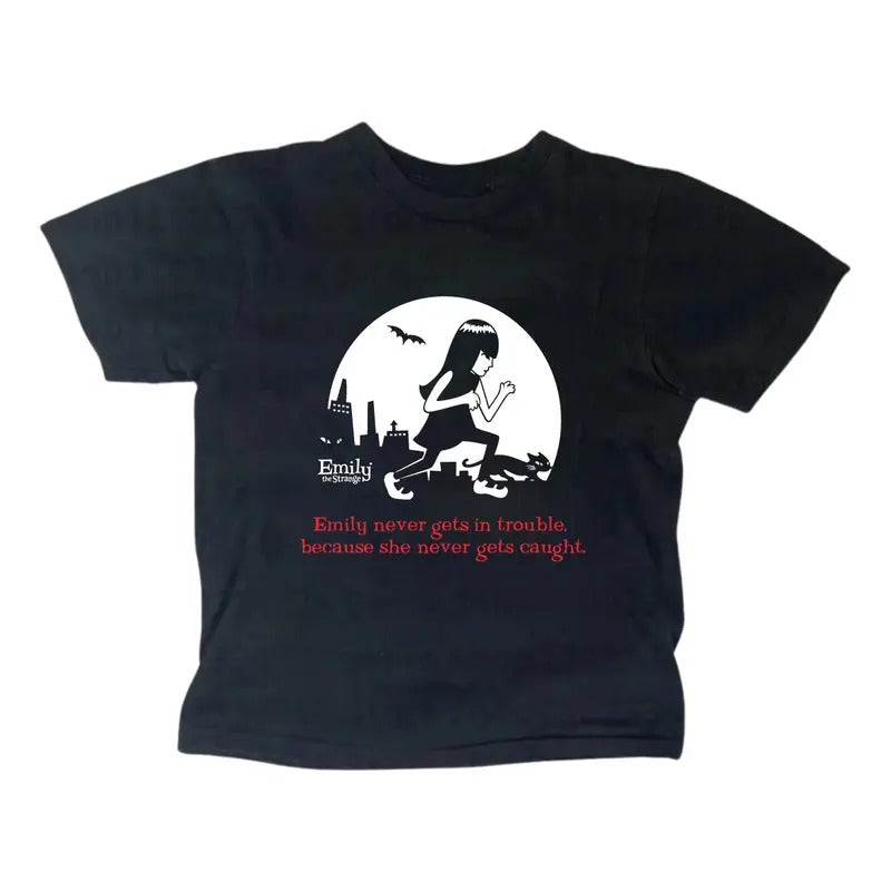 Vintage Gothic Emo Girl Baby Tee, Y2k Top Women Streetwear, Grunge 2000s, Women Fitted T-Shirt, Gift For Girlfriend...
