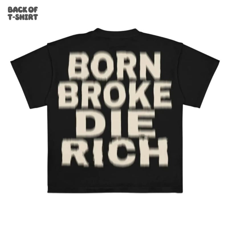 Vintage Grunge Letter Printed Tee