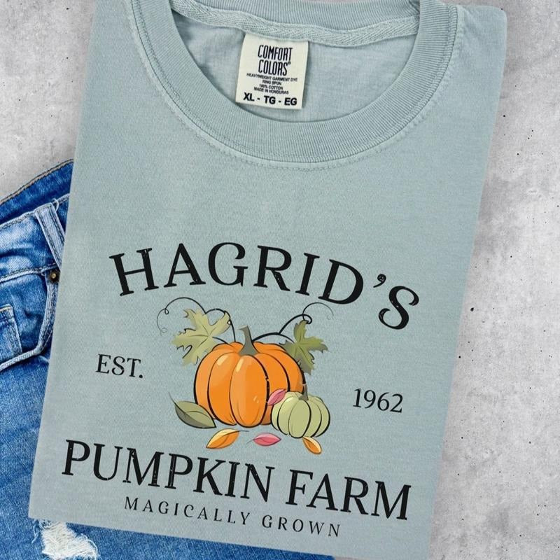 Vintage Hagrid's Pumpkin Farm Women's Graphic T-Shirt in Cotton - Top, Womenswear Hoodie, Sweatshirt | HypeDripTees.com