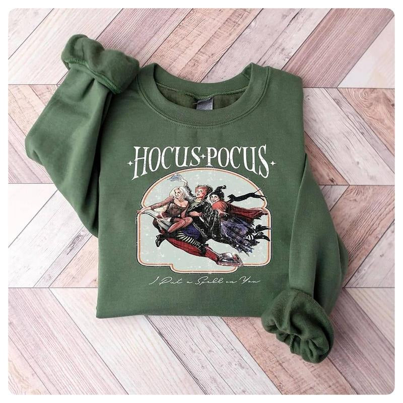 Vintage Hocus Pocus Tshirt Hocus Pocus I Put A Spell On You Shirt Sanderson Sisters Shirt Hoodie, Sweatshirt