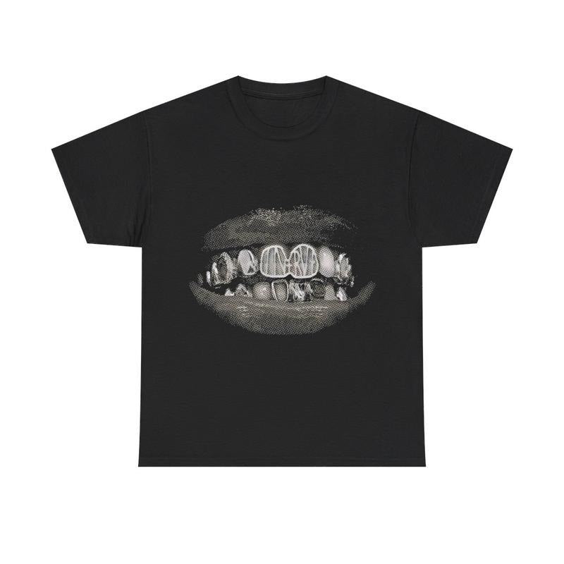 Vintage Iced Out Grill Y2k 90s Hip-Hop Vibes Heavy Cotton Graphic T-Shirt Tshirt Shirt HipHop Rap Tee Casual Classic...