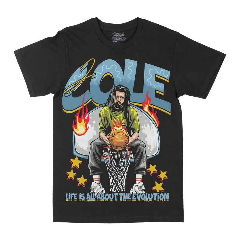 Vintage J Cole Life Is All About The Evolution T-shirt Streetwear Man Hoodie, Sweatshirt | HypeDripTees.com