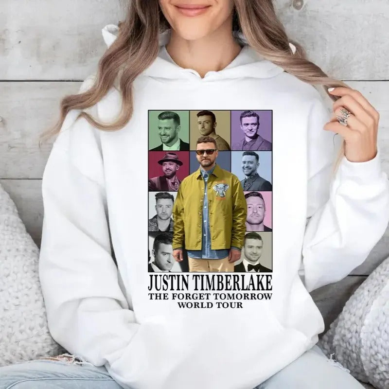 Vintage JJustin 2024 Tour Timberlake Shirt, Forget Tomorrow World Tour Sweatshirt And Hoodie, Gift For Fans, Unisex...
