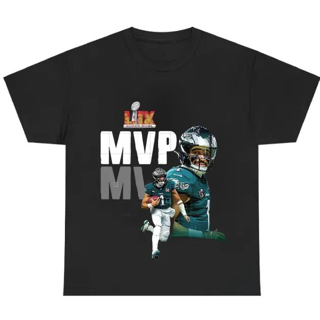 Vintage Jalenn Hurts t-shirt, Funny Graphic Tee Sweatshirt Football, Super Bowll LIX 2025, #Philadelphi.aaa Champion...