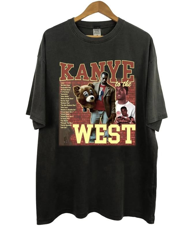 Vintage Kan-ye Westt College Dropout Tee, Reaper Kan-ye Tour Shirt Hoodie, Sweatshirt | HypeDripTees.com