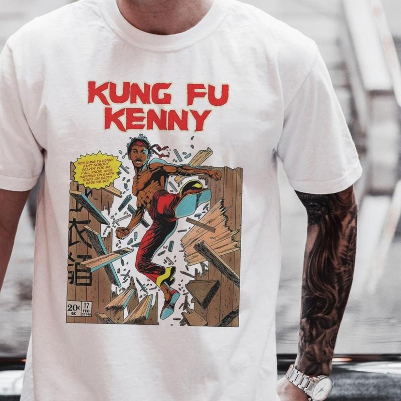 Vintage Kendrick Lamar Kung-Fu Kenny T-shirt Menswear Top Hoodie, Sweatshirt | HypeDripTees.com