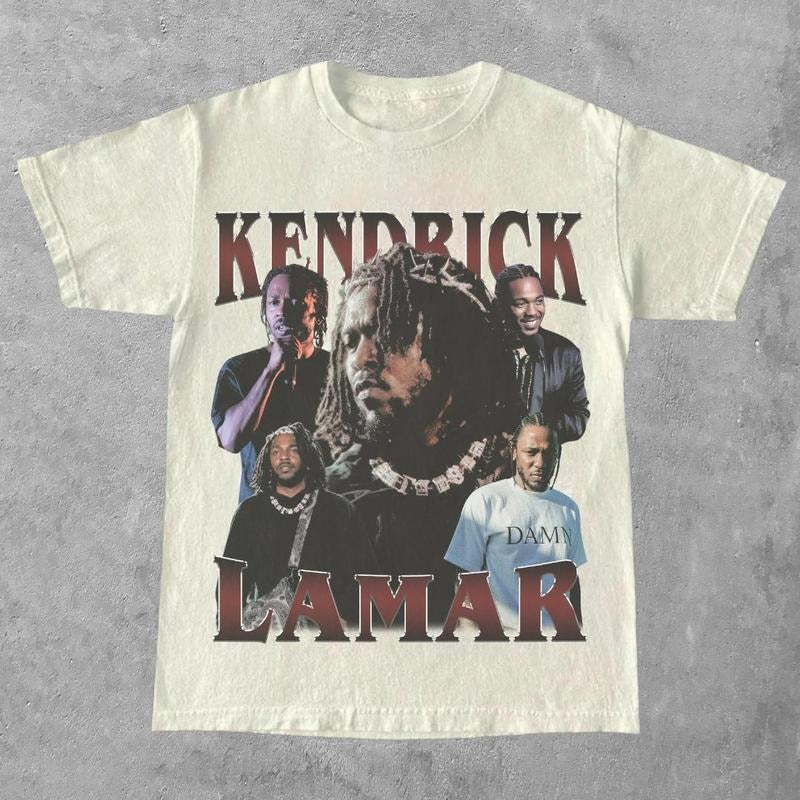 Vintage Kendrick Lamar T-shirt Streetwear Man Menswear Top Hoodie, Sweatshirt | HypeDripTees.com