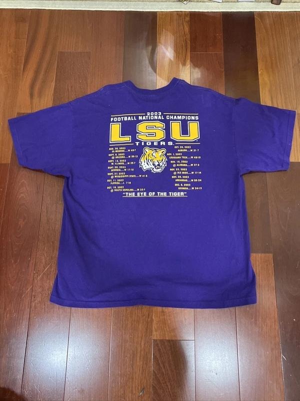 Vintage LSU Football 2003 National Champions Unisex T-shirt Sweatshirt Hoodie15 Hoodie | HypeDripTees.com