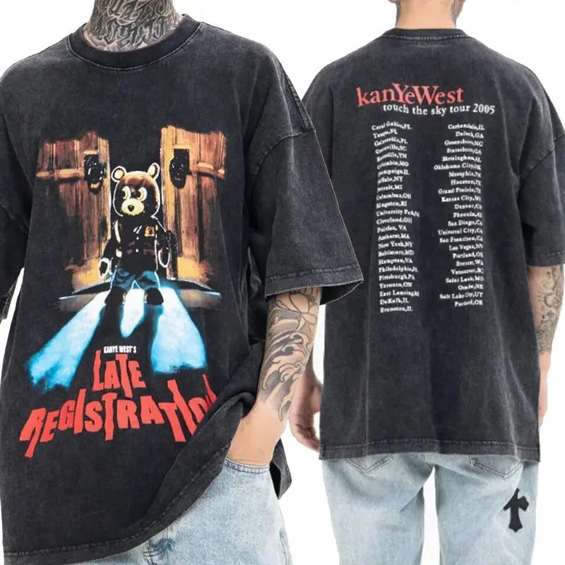 Vintage Late Registration Touch the Sky Tour 2 sided Shirt, Unisex Cotton Vintage, shirt bests elling Hoodie, Sweatshirt