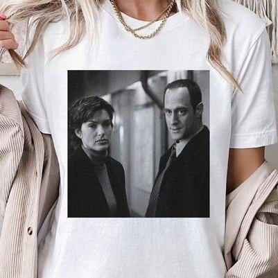 Vintage Law And Order T-Shirt | Olivia Benson And Elliot Stabler Shirt | Law And Order Tv Show Shirt | Elliot And Olivia...