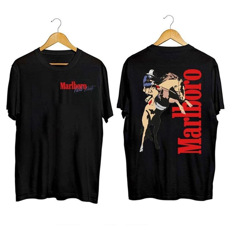 Vintage Marlboro Cowboy Wild West Shirt Hoodie, Sweatshirt | HypeDripTees.com