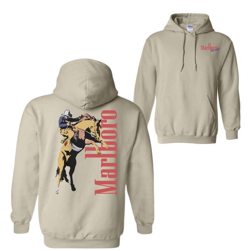 Vintage Marlboro Cowboy Wild West Shirt, Unisex Shirt, For Men, For Women, Trendy Shirt Hoodie, Sweatshirt | HypeDripTees.com