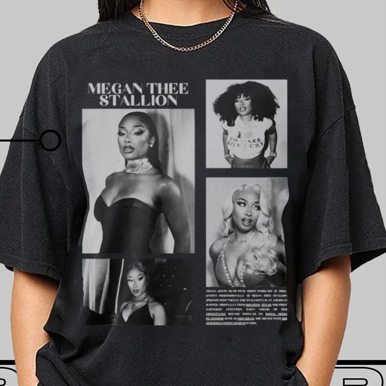 Vintage Megan Thee Stallion T-Shirt, Mother's Day Gift for Women and Men Hoodie, Sweatshirt | HypeDripTees.com