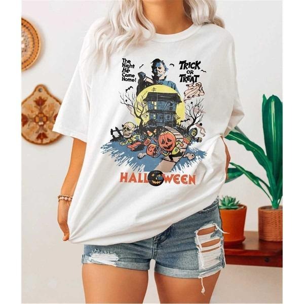 Vintage Michael Myers Halloween Shirt, Horror Movie Shirt, Friday the 13th Horror Shirt Hoodie, Sweatshirt | HypeDripTees.com