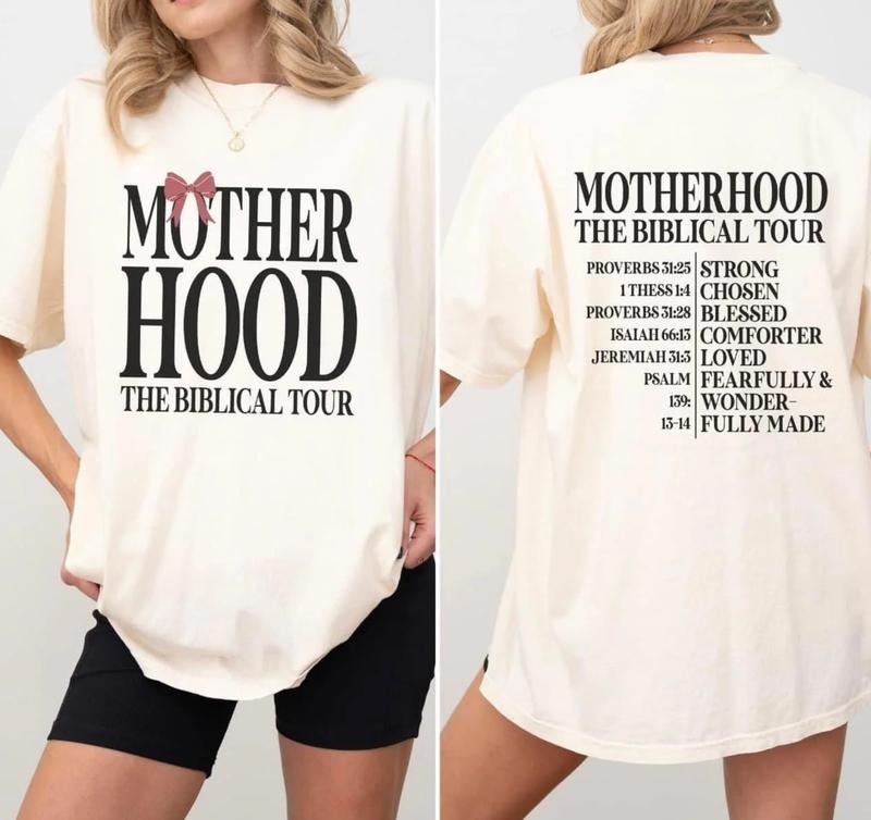 Vintage Motherhood Biblical Tour Graphic T-Shirt Hoodie, Sweatshirt | HypeDripTees.com
