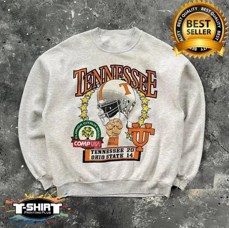 Vintage NCAA Tennessee Volunteers Helmet Unisex Sweatshirt Cotton Fabric T-Shirts, Hoodie | HypeDripTees.com