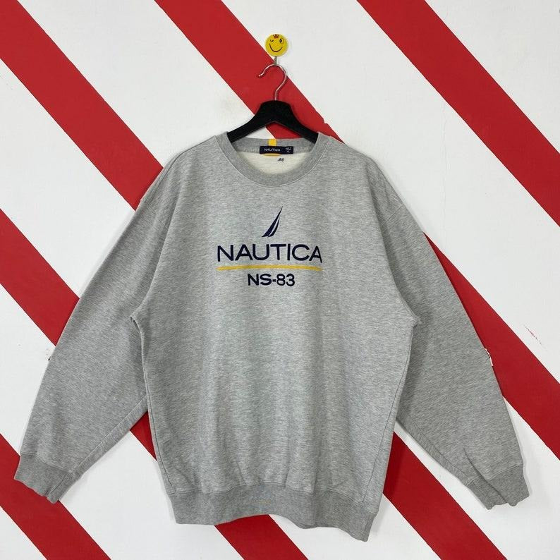 Vintage Nautica Sweatshirt Nautica Crewneck Sportswear Nautica Sweater Pullover Nautica Sailing Gear Nautica Embroidered...