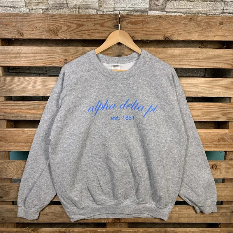 Vintage Ncaa Alpha Delta Pi Sweatshirt Alpha Delta Pi Pullover Sweater Alpha Delta Pi Crewneck Jumper Alpha Delta Pi Logo...