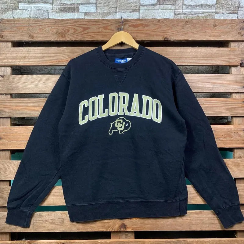 Vintage Ncaa Colorado Sweatshirt Colorado Pullover Sweater Colorado Crewneck Jumper Ncaa Colorado Graphic Print Logo...