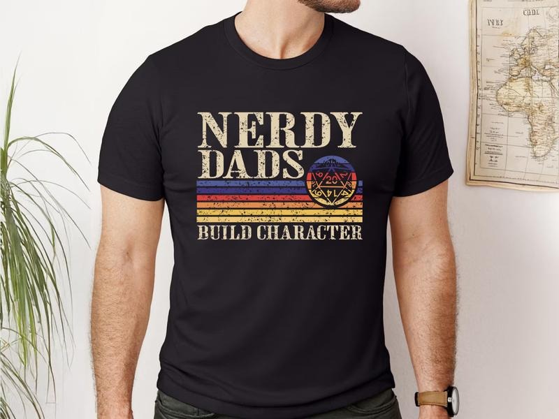 Vintage Nerdy Dads Shirt, D&D Shirt, Dungeons and Dragons Sweatshirt, DND Gift for Day Fathers Day, Gift for Husband...