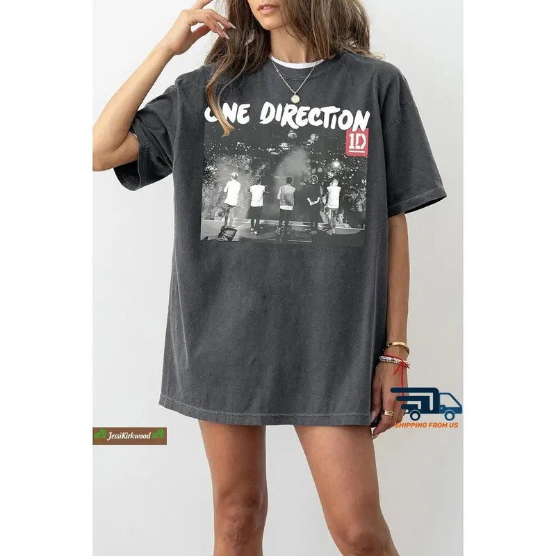 Vintage One Direction Shirt, 1D One Direction Shirt, Up All Night Tour 2024 Shirt, One Direction Merch Shirt, 1D Midnight...