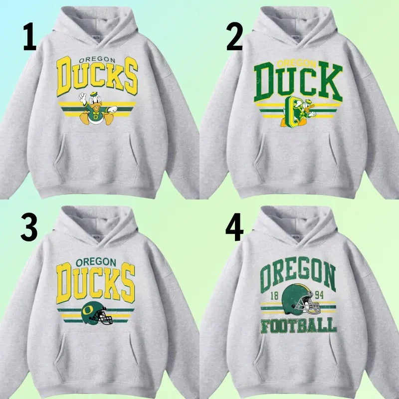 Vintage Oregon Hoodie, Sweatshirt, T-shirt, College Shirt, Gift For Fan Duck, NCAA Hoodie | HypeDripTees.com