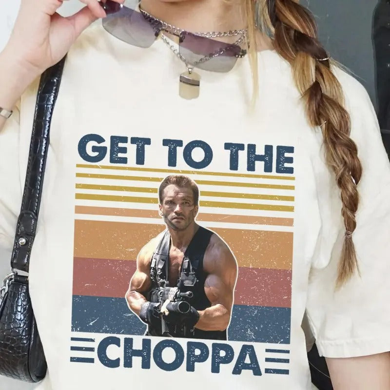 Vintage Predator Movie Shirt Dutch Get to the Choppa! Shirt 90s Movie Shirt Hoodie, Sweatshirt | HypeDripTees.com