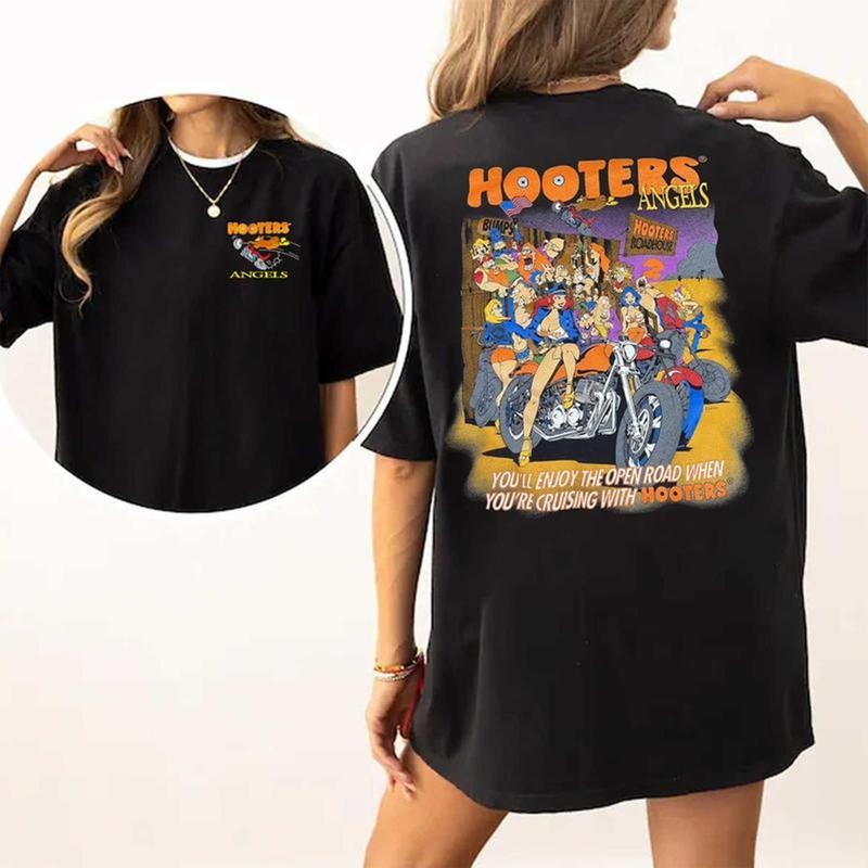 Vintage Rare 90's Hooters Angels Shirt For Women, Mens Hoodie, Sweatshirt | HypeDripTees.com