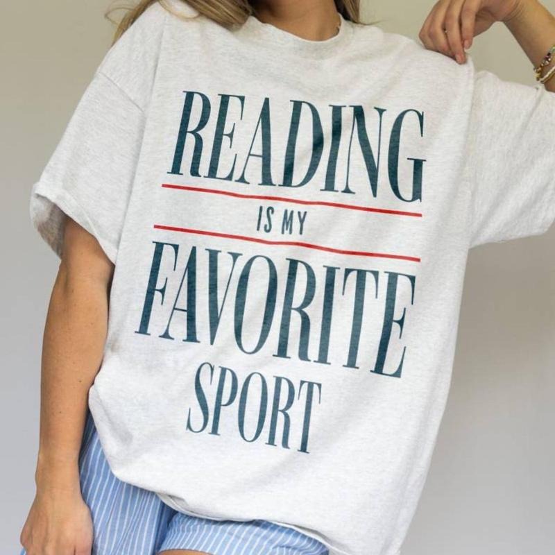 Vintage Reading Is My Favorite Sport Shirt, Bookish Tee, Book Reader Gift, English Teacher Gift, Bookworm, Librarian...