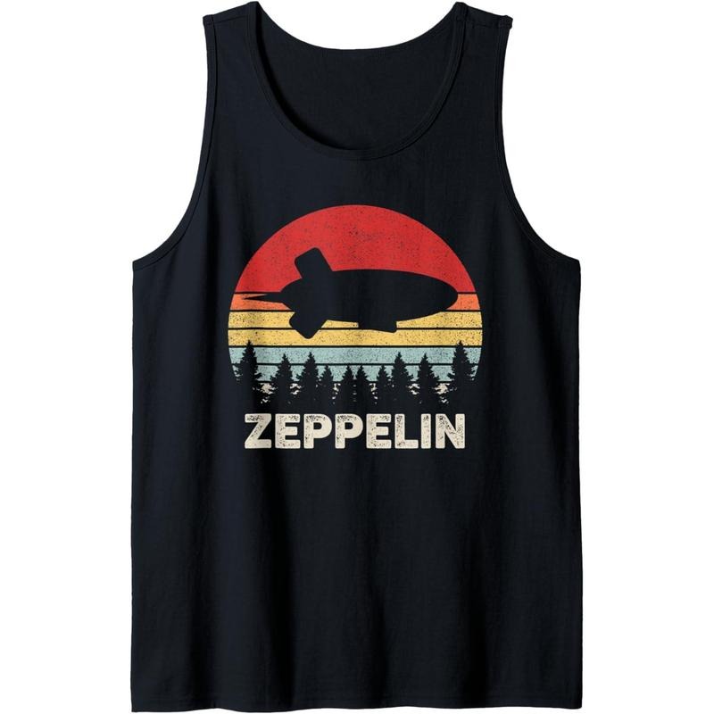 Vintage Retro Zeppelin Shirt Dirigible Airship Tank Top MADE IN USA Hoodie, Sweatshirt | HypeDripTees.com