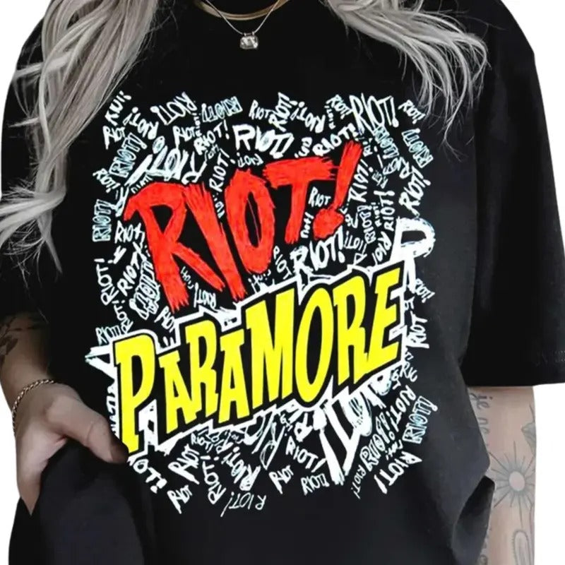 Vintage Riot Paramore Shirt Rock Band Shirt Shirt 2024 T-Shirts, Hoodie, Sweatshirt