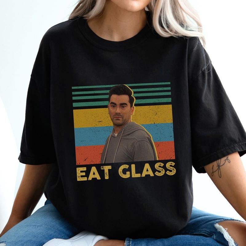 Vintage Schitt's Creek Eat Glass Shirt, Vintage T-Shirt Hoodie, Sweatshirt | HypeDripTees.com