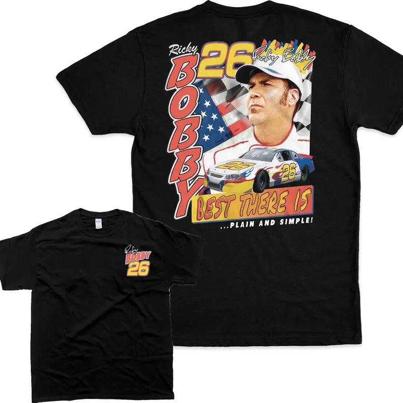 Vintage Shirt Talladega Nights T-shirt Plain Simple Ricky Bobby 26 Tees, Unisex T-Shirt, Men's Tshirt, Men's Clothes...