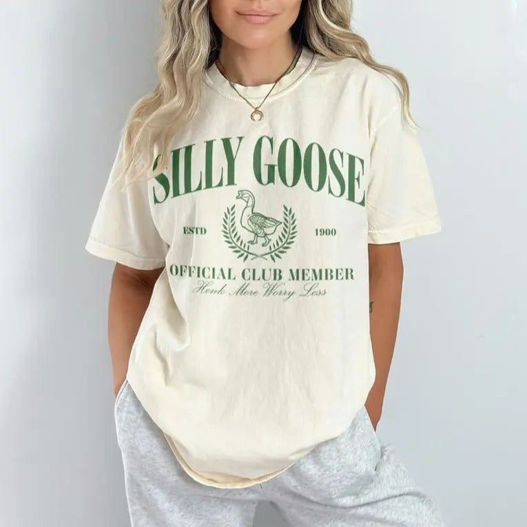 Vintage Silly Goose Club Graphic Tee, Silly Shirt, Funny Cowgirl Shirt, Funny Western Tee, Funny Graphic Tee, 90s...
