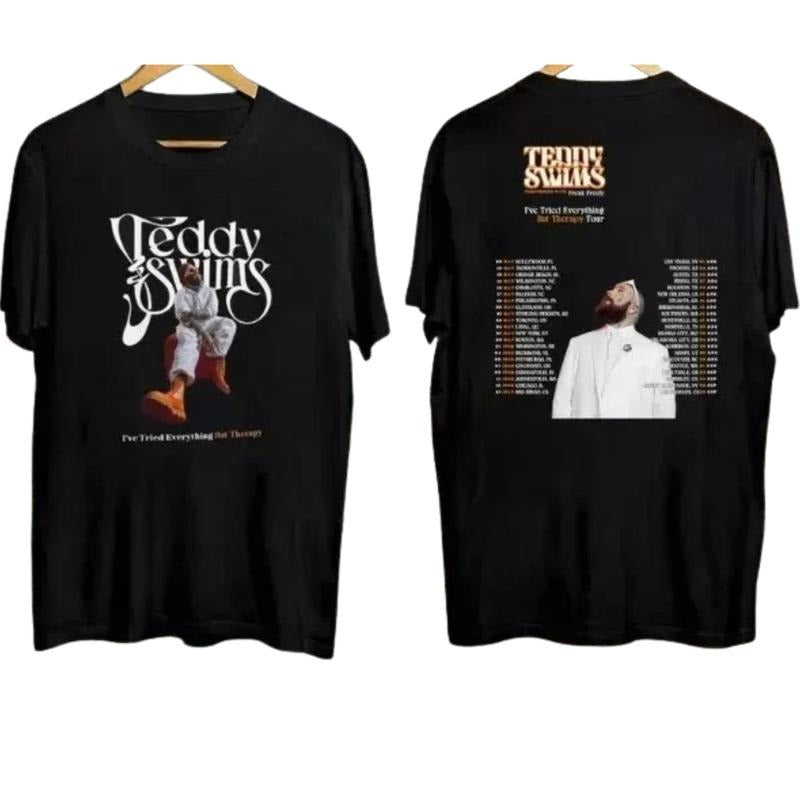 Vintage Teddy Swims 2sides Shirt Swims 2025 Music Fan Cotton Man Woman Shirt T-Shirts, Hoodie, Sweatshirt