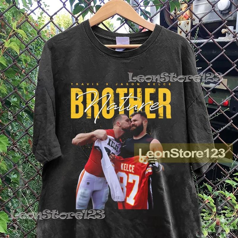 Vintage Travis Kelce x Jason Kelce T-Shirt, Gift For Women And Man Unisex T-Shirt, T-Shirt Hoodie, Sweatshirt