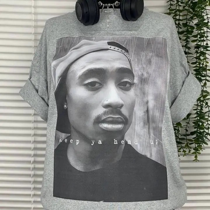 Vintage TuPac Graphic Tee, Tupac Shakur Shirt, 2Pac Shirt, 90s Merch, Rapper Shirt, Hip Hop 90s Legends Shirt, Rapper...
