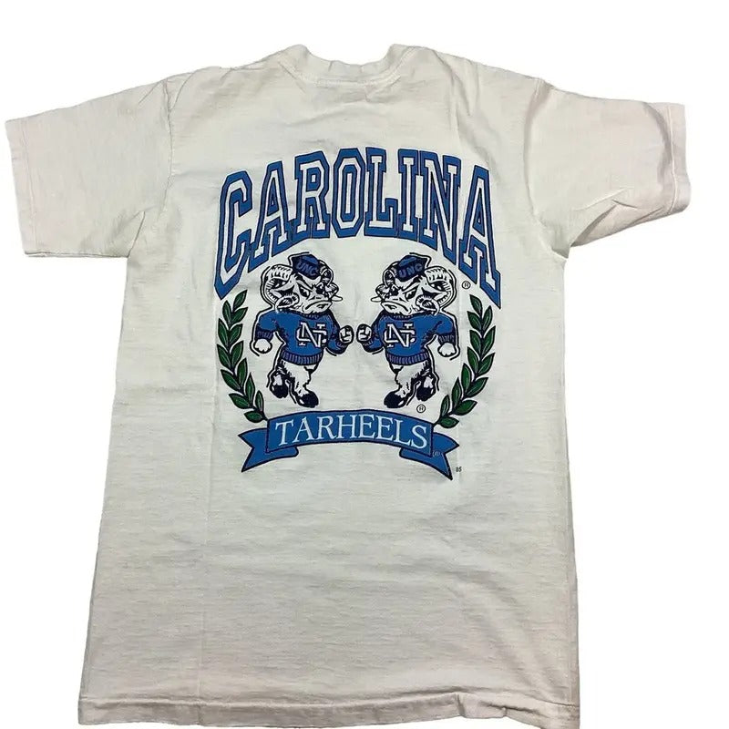 Vintage UNC Tar Heels 80s T-shirt, 1 side back tee Hoodie, Sweatshirt | HypeDripTees.com
