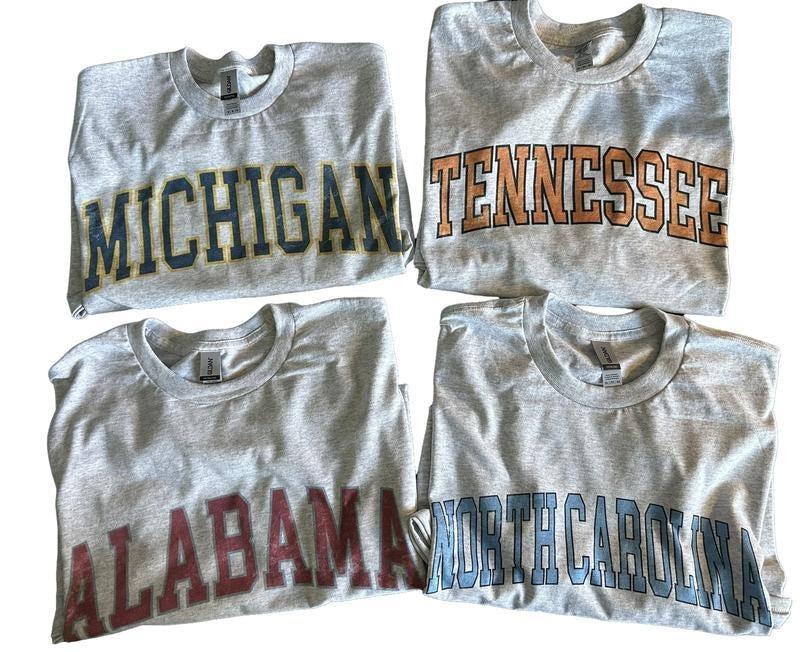 Vintage Varsity College T Shirt Hoodie, Sweatshirt | HypeDripTees.com